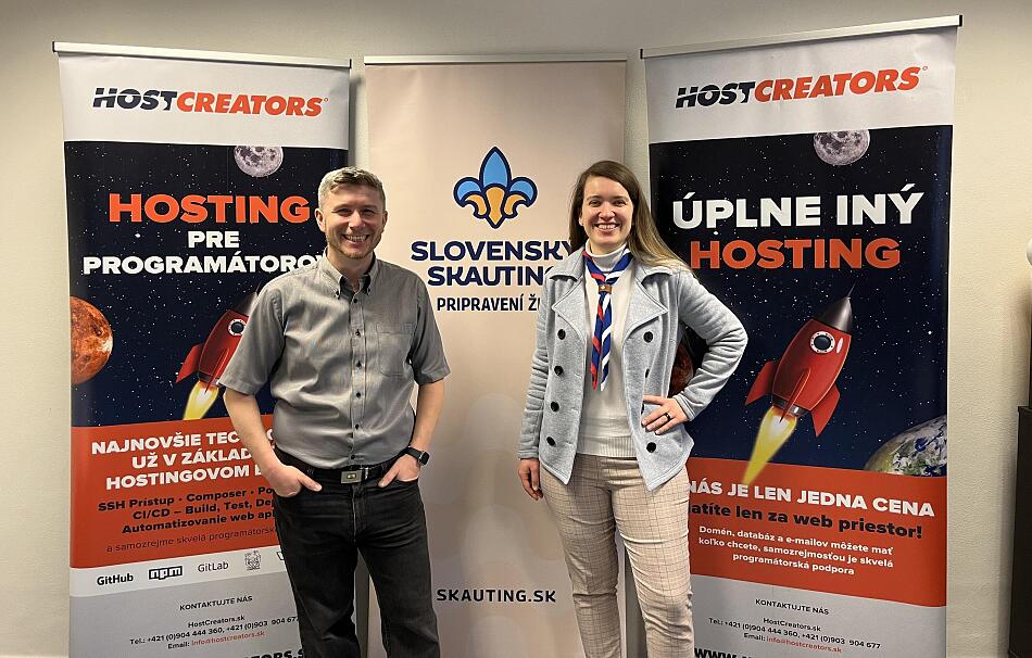 Slovenský skauting je na HostCreators.sk